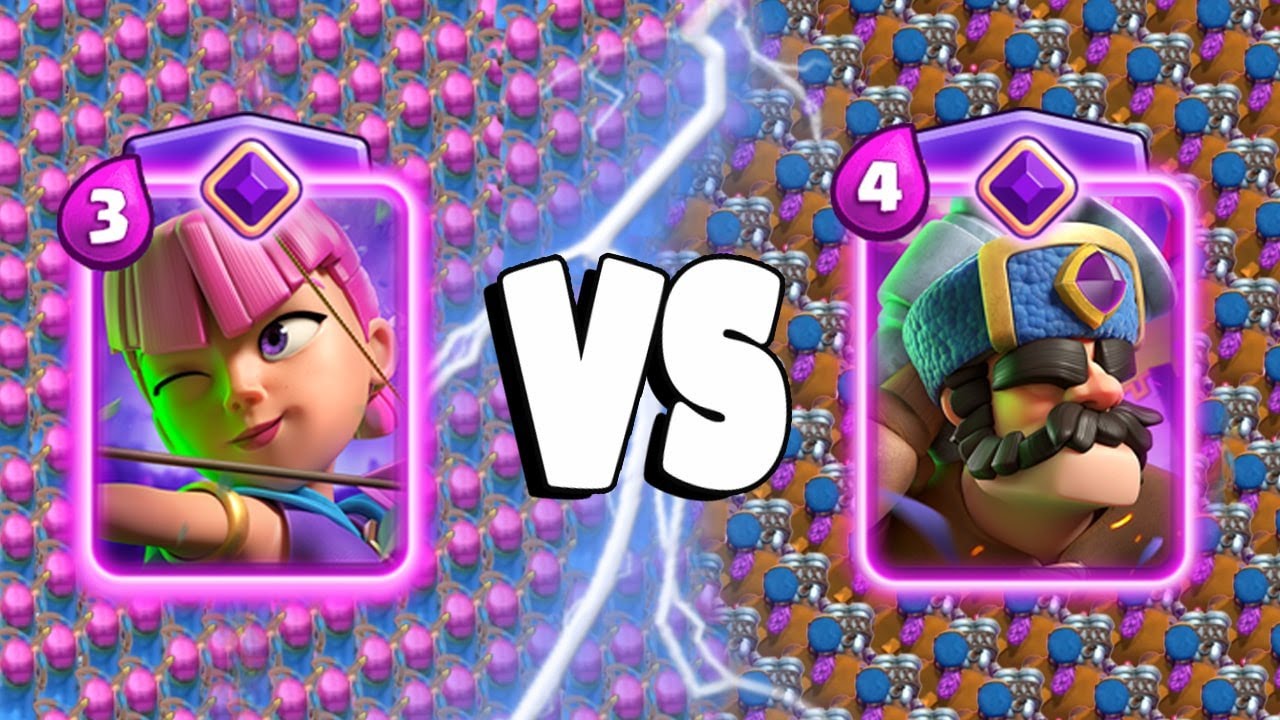 EVOLVED ARCHERS vs EVOLVED HUNTER - Clash Royale Challenge