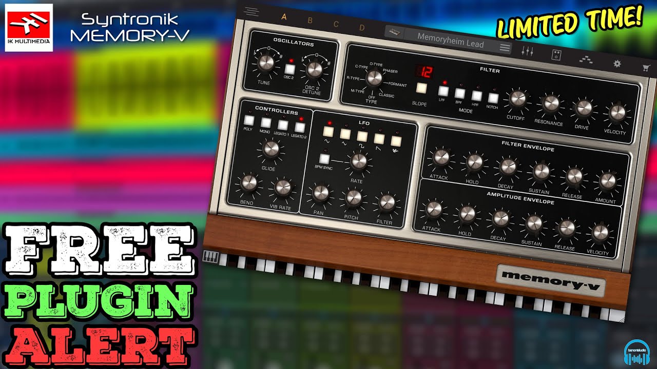 FREE PLUGIN ALERT - IK Multimedia Syntronik MEMORY-V Memorymoog Synth (LIMITED TIME!)