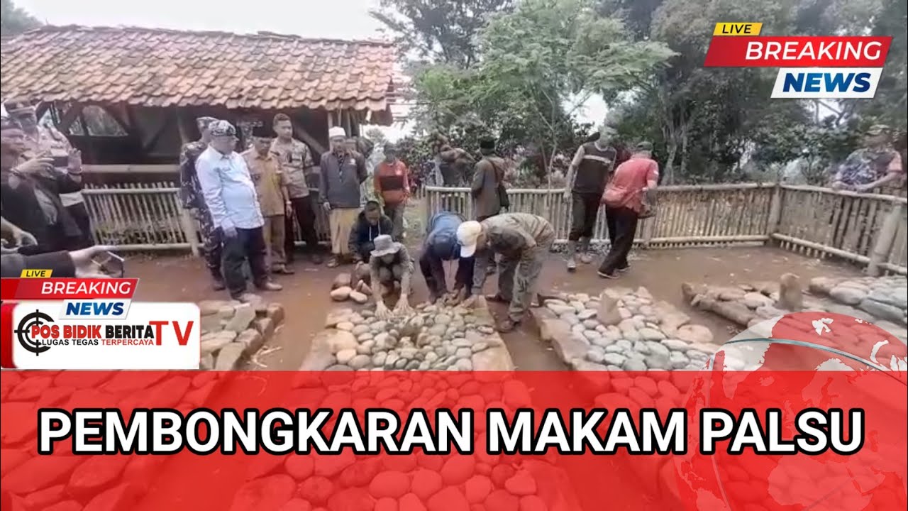 Pembongkaran Makam Jadi Jadian Oleh Warga, di Kampung Barilimus Desa cikancana Kecamatan Sukaresmi