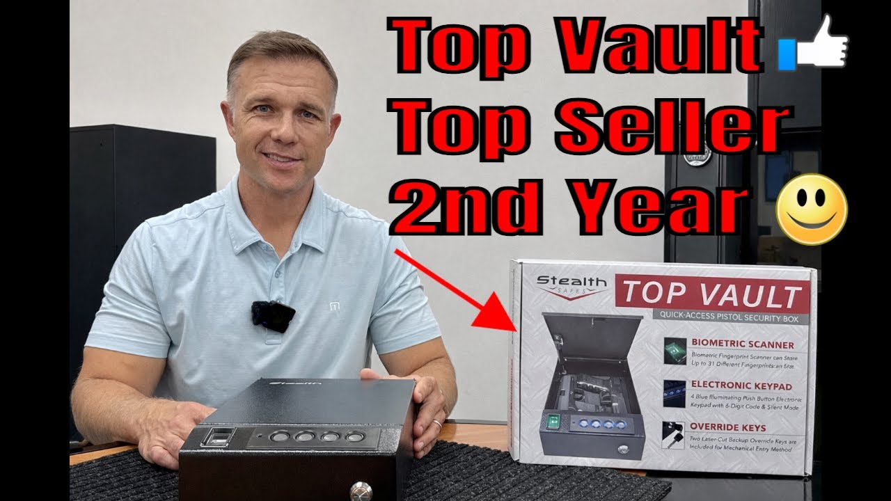 Сейф Stealth Top Vault — самый продаваемый сейф для пистолетов в 2025 году.