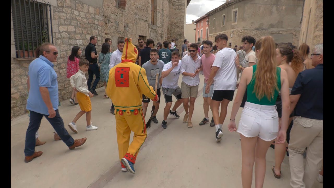 Men dressed as 'devils' WHIP locals in bizarre Spanish tradition