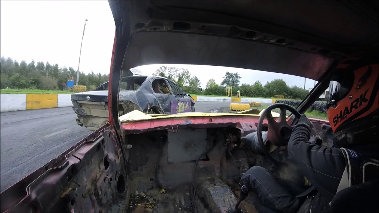 Aaron Clarke incar coolronan raceway 1/10/17 Rookie bangers