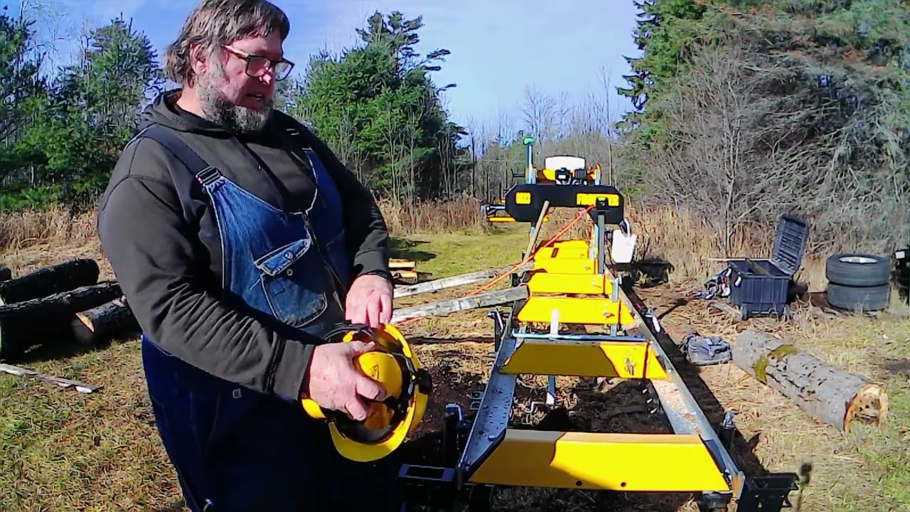 sawing poplar and pine on the os 23 fronteir mill