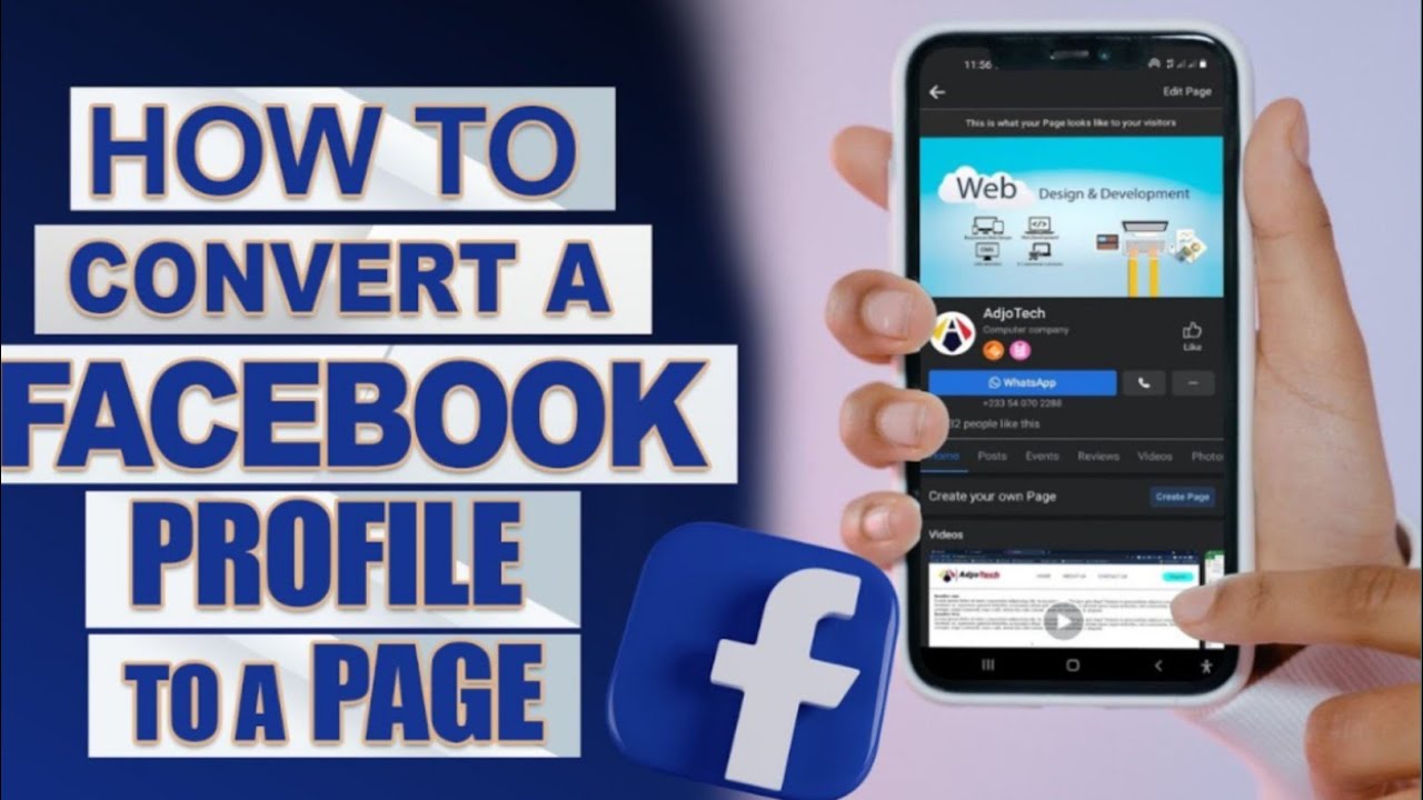facebook profile ko page me kaise convert kare !! facebook account ko page me kaise convert kare