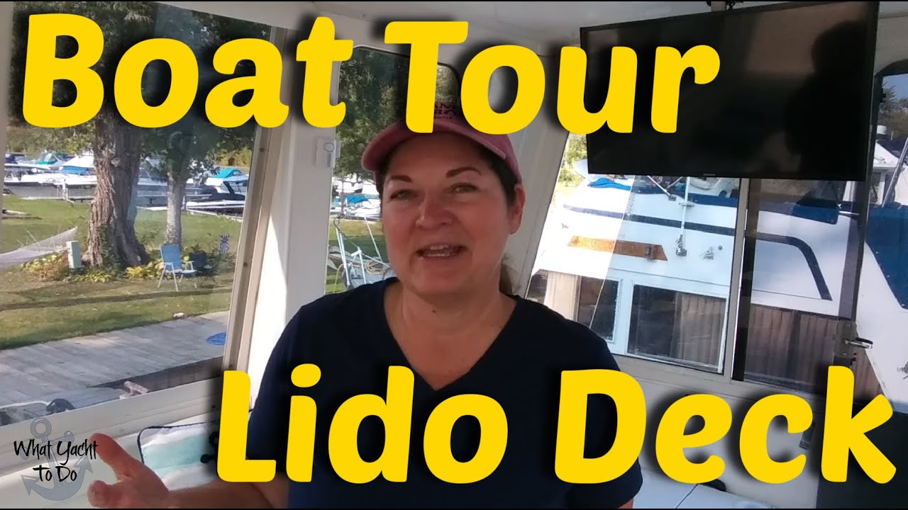 1999 Carver 504 Motor Yacht Boat Tour: Lido Deck | What Yacht To Do