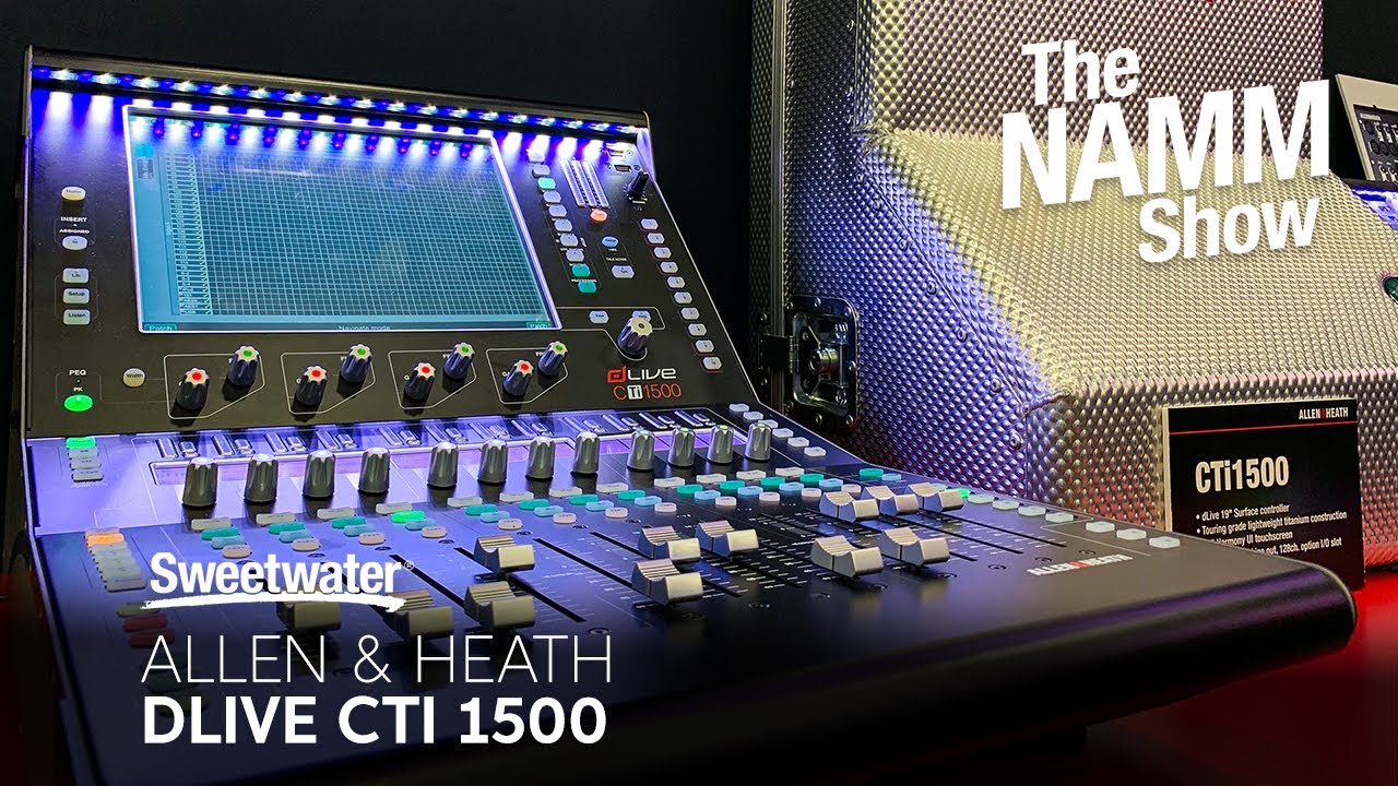 Allen & Heath dLive CTI 1500 Control Surface at Winter NAMM 2020