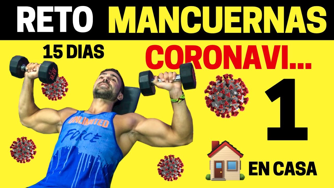 Reto MANCUERNAS 🏋‍♂ || Entrenar en Casa Durante la Cuarenta 🚨 (1)
