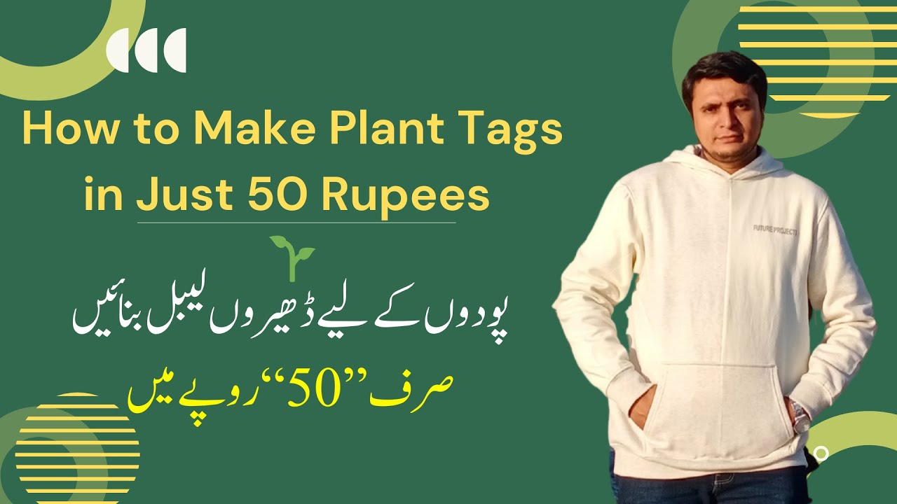How to Make Plant Tags/Labels 🌱 | Podon Ke Labels Kaisay Banaen | Waterproof Labels| Aasan Gardening