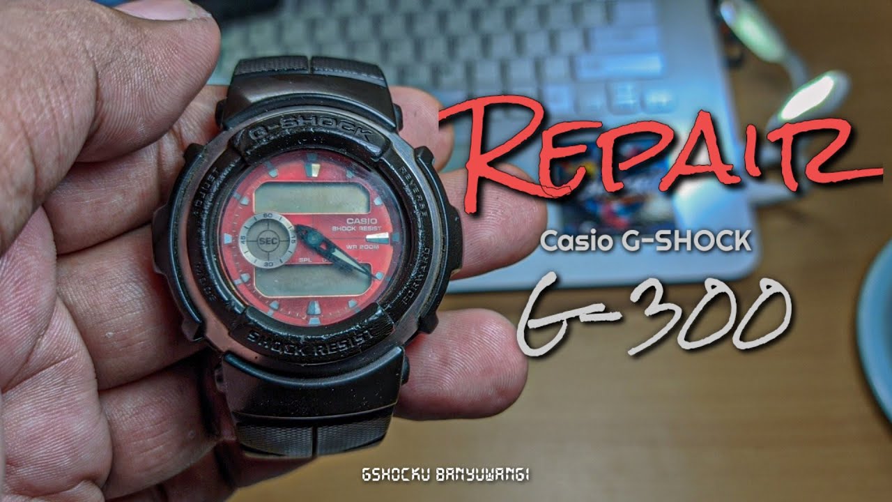 Perbaikan G-SHOCK G-300 matot pemakaian 10tahun 🎬