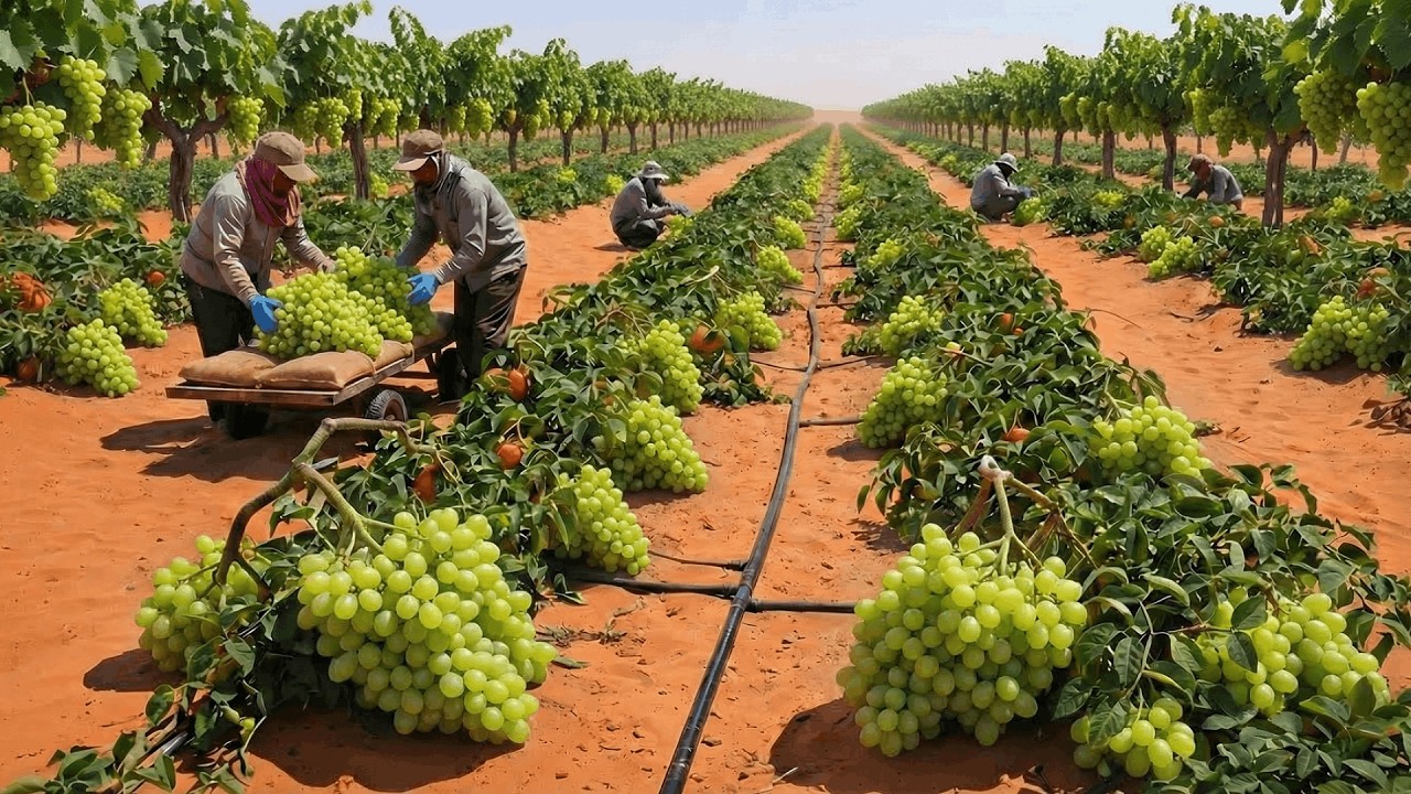 How to Grow Trees in the Desert: From Dry Sand to a Giant Green Grape Empire | 4K resolution