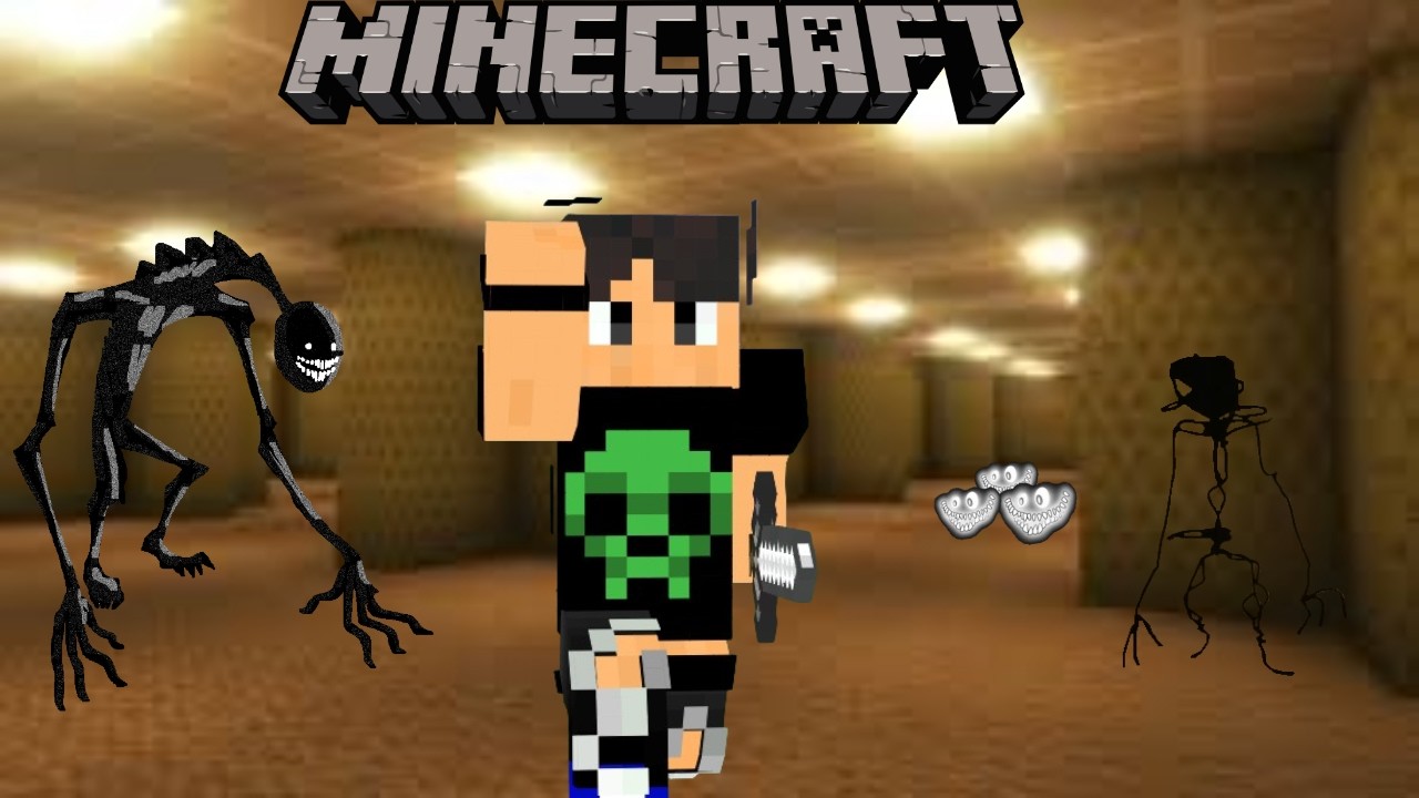 FUI PERSEGUIDO DENTRO DAS BACKROOMS| Minecraft