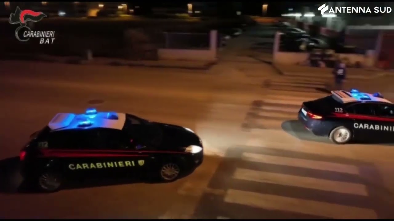 21 febbraio 2023 - Trani blitz dei carabinieri: 9 arresti per estorsione e violenza privata