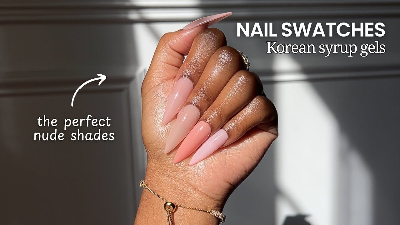Swatch With Me! Top 10 Nude Syrup Gel Polishes from High-Quality Korean Brands