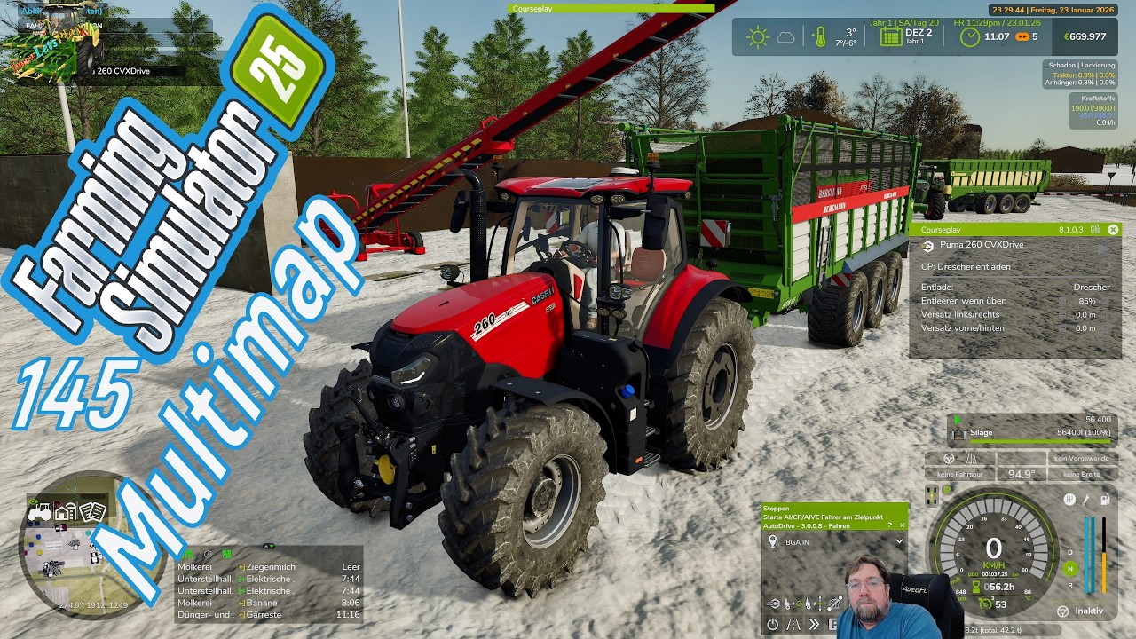 LS 25 Multimap # 145 meine Silage ist so weit Kühe und BGA werden versorgt.