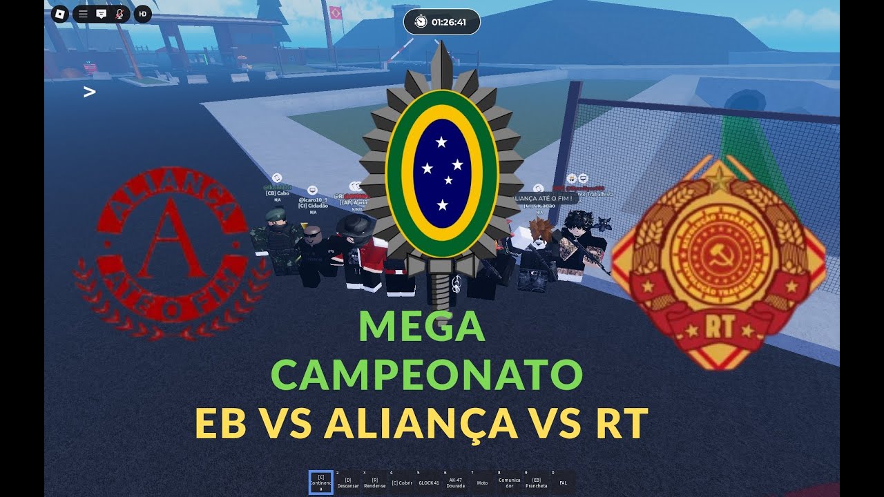 MEGA CAMPEONATO (PvP): EB vs Aliança vs RT - (EB do Tevez).