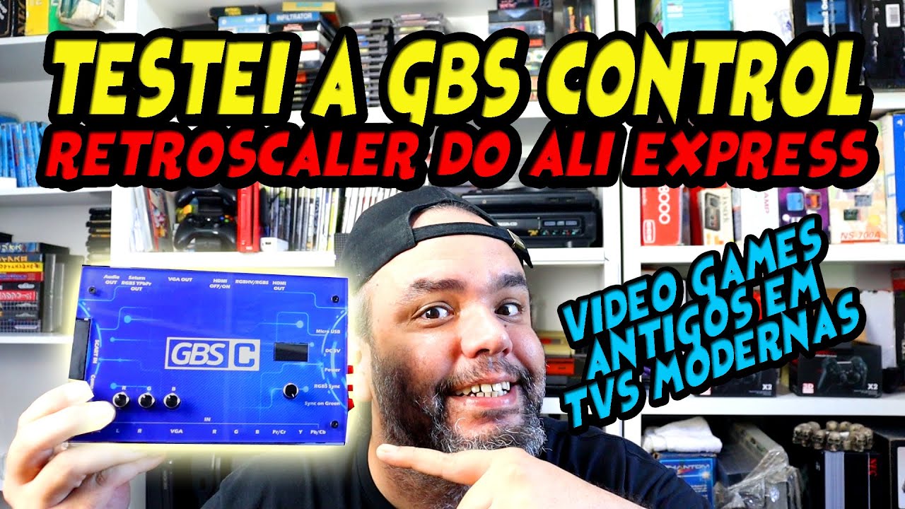Testei a GBS CONTROL da RETRO SCALER ALI EXPRESS - Unboxing e Teste desse maravilhoso conversor