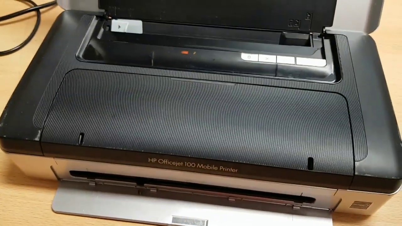 HP Officejet 100 OJ 100 how to reset ink level n&aacute;dobky inkoustu a test