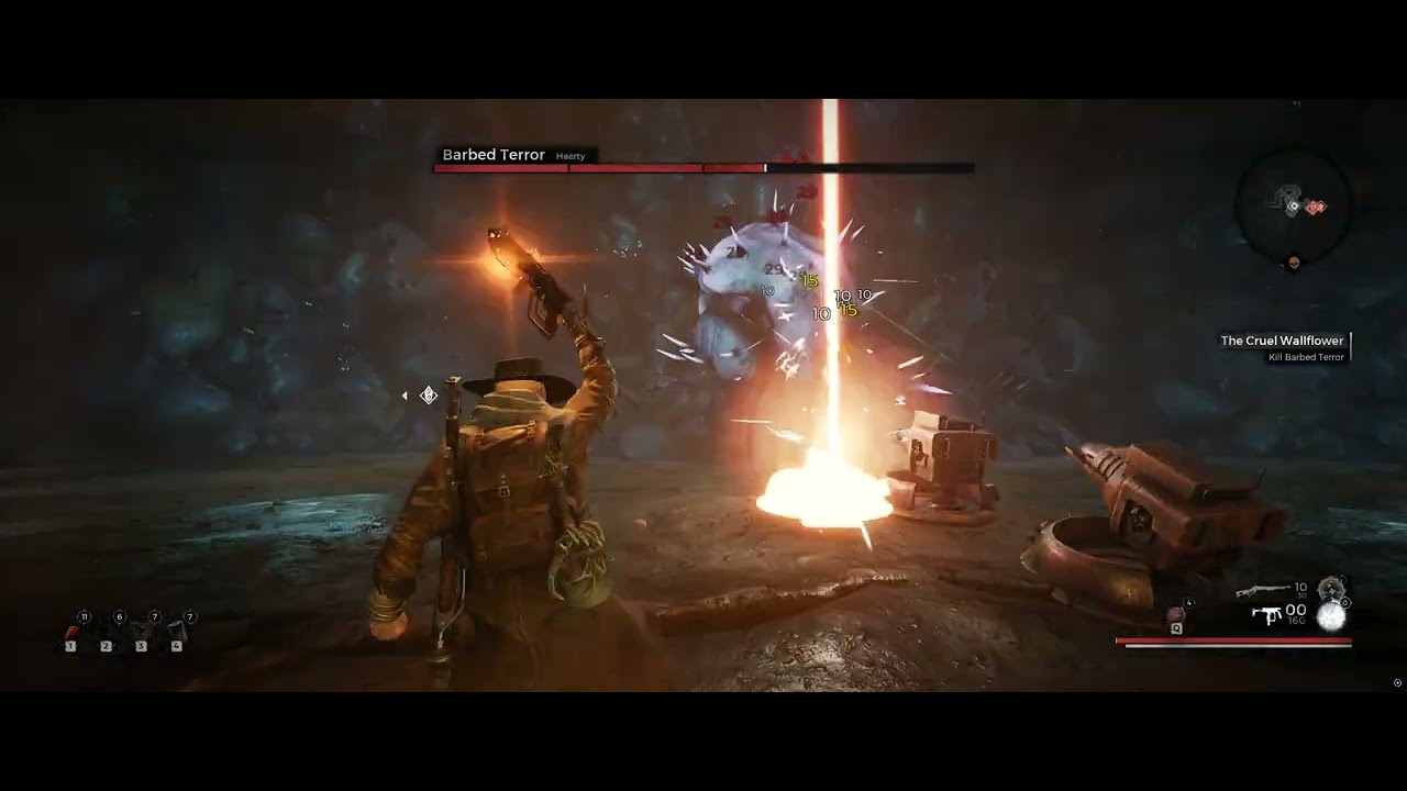 Barbed Terror vs stationary turrets