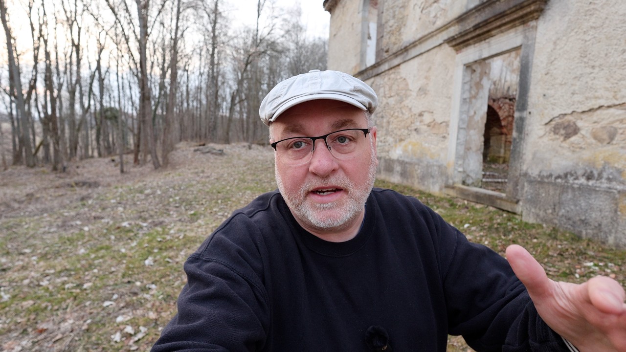 Heute mal Kirchenruine bei Nové Domky und Friedhof angeschaut