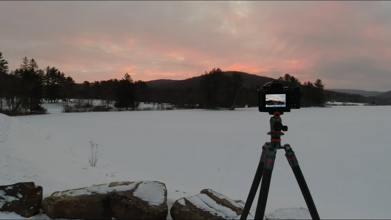 A Calm Winter Sunrise at Allegany State Park | WNY Landscape Photography