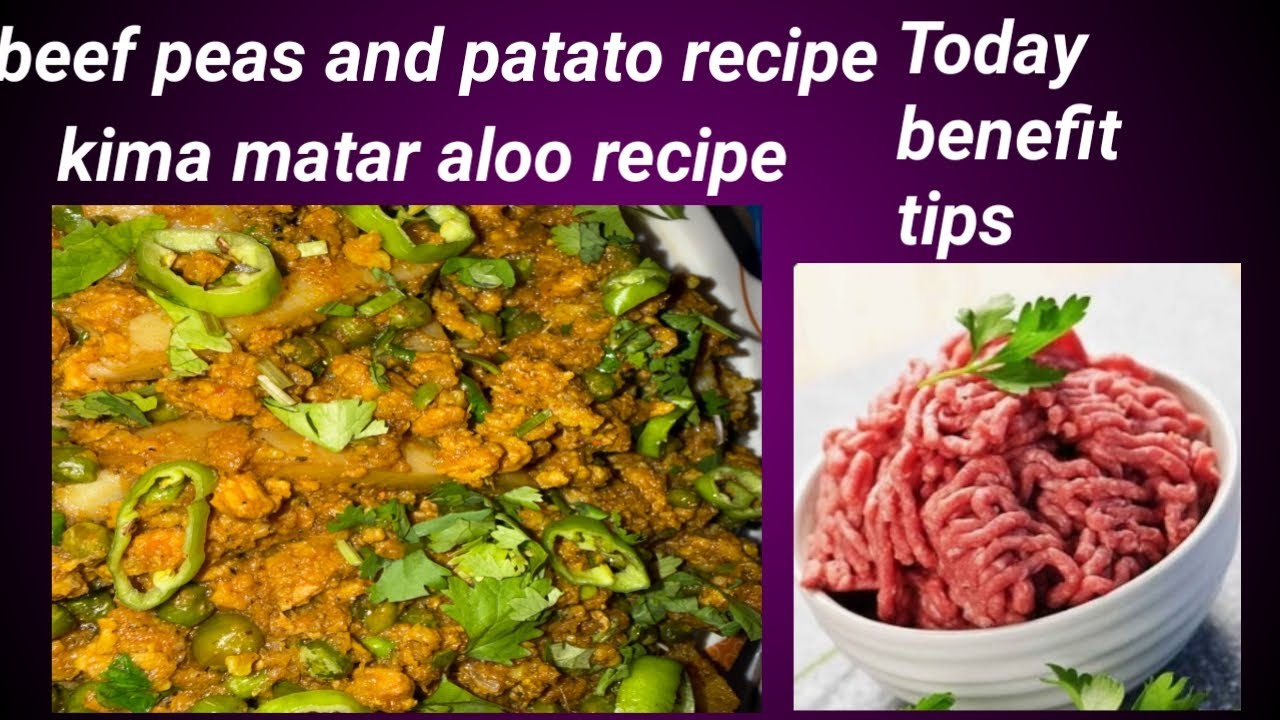 Keema aloo matar recipe | beef mince with peas and potatoes by healthyfoodbypinki |