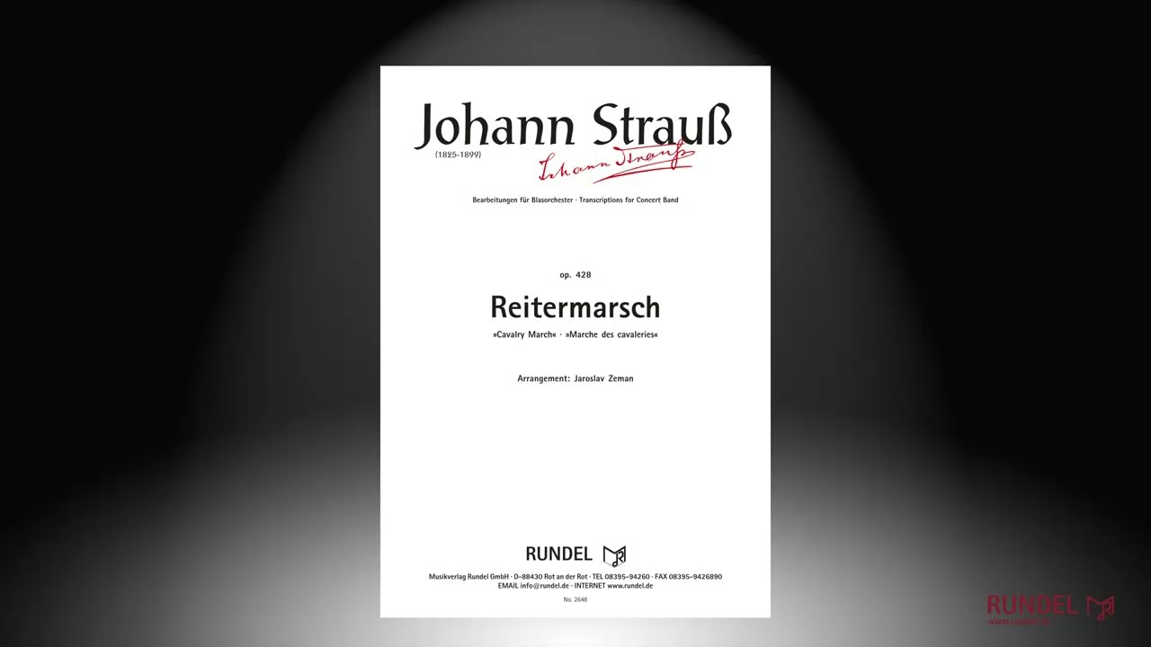 Reitermarsch, op. 428 | Johann Strau&szlig; (Sohn) | Arrangement: Jaroslav Zeman