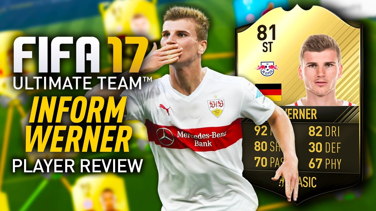 FIFA 17 IF WERNER (81) *OVERPOWERED* PLAYER REVIEW! FIFA 17 ULTIMATE TEAM!