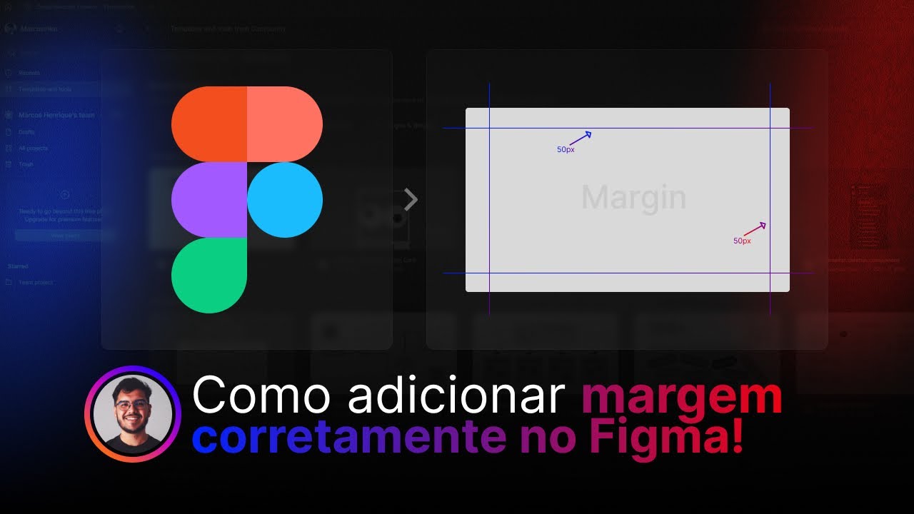 Como adicionar margem corretamente no Figma | Figma Direto ao Ponto