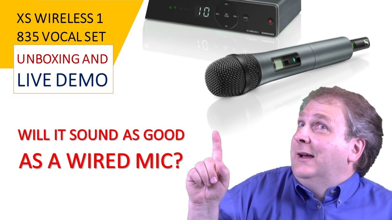 Sennheiser XSW 1-835 Unboxing and Demo Wireless Mic vs Wired mic