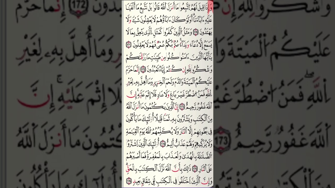 الوجه الخامس والعشرون [25] من سورة البقرة مكرر [10] مرات برواية قالون