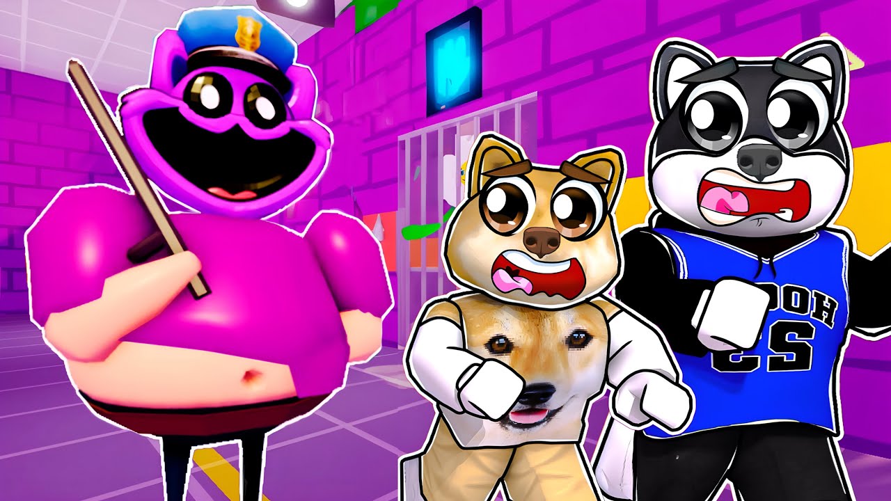 ESCAPE DA PRISÃO DO CATNAP! | Roblox | Poppy Barry's Prison Run