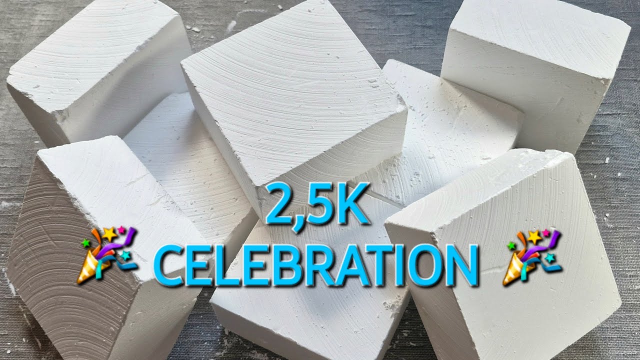 🎊 2,5K CELEBRATION 🎊 Full Box of SS Gym Chalk Blocks ❤️ THANK YOU ❤️ Plain Jane PJ 🎉 Satisfying 🎉
