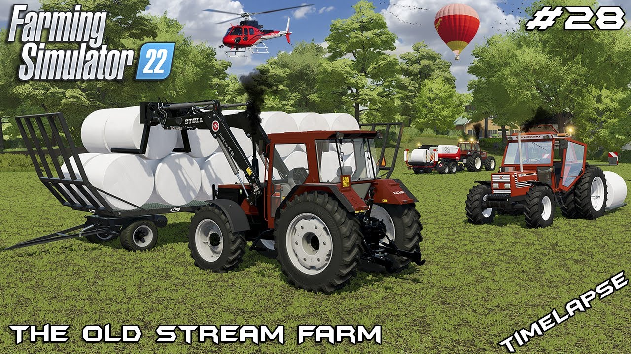 Прессование, сбор и транспортировка 50 тюков | The Old Stream Farm | Farming Simulator 22 | Эпизо...