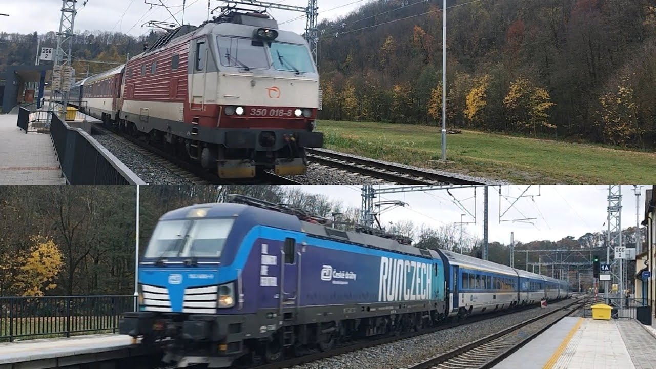 Vlaky Brandýs nad Orlicí 17.11.2023 //RUNCZECH Vectron//