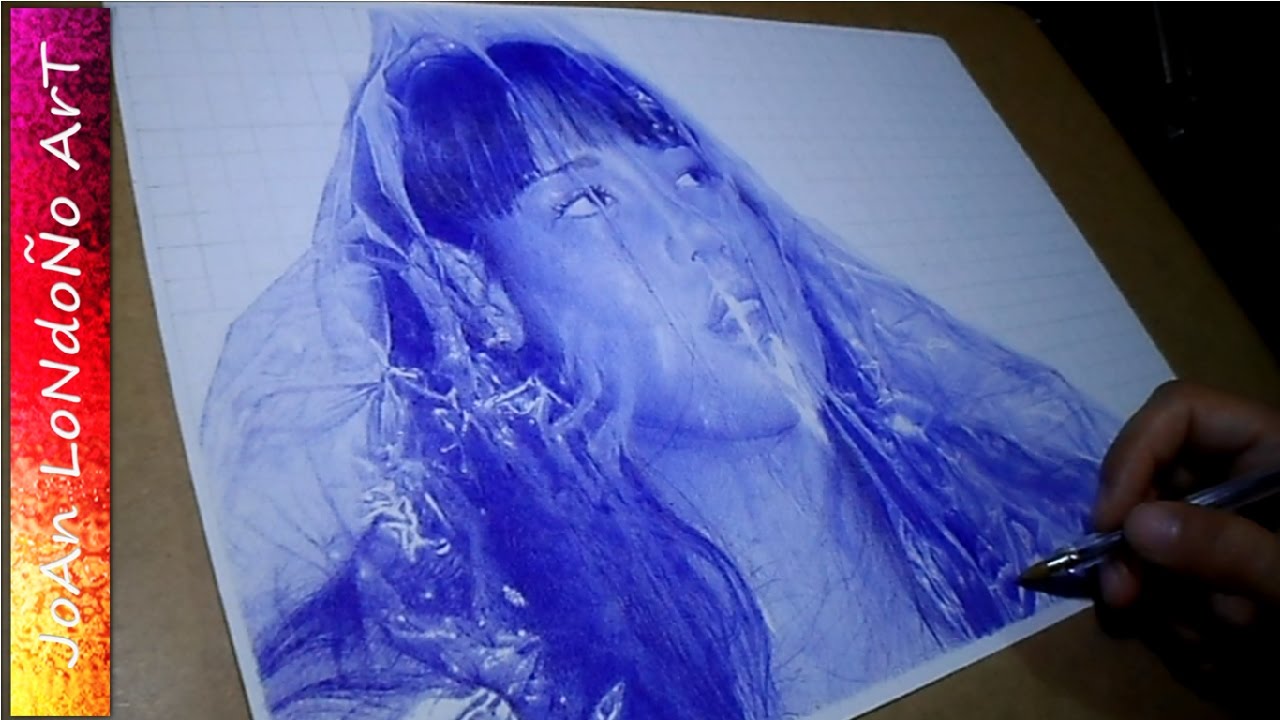 Girl's portrait - Pen and ink drawing