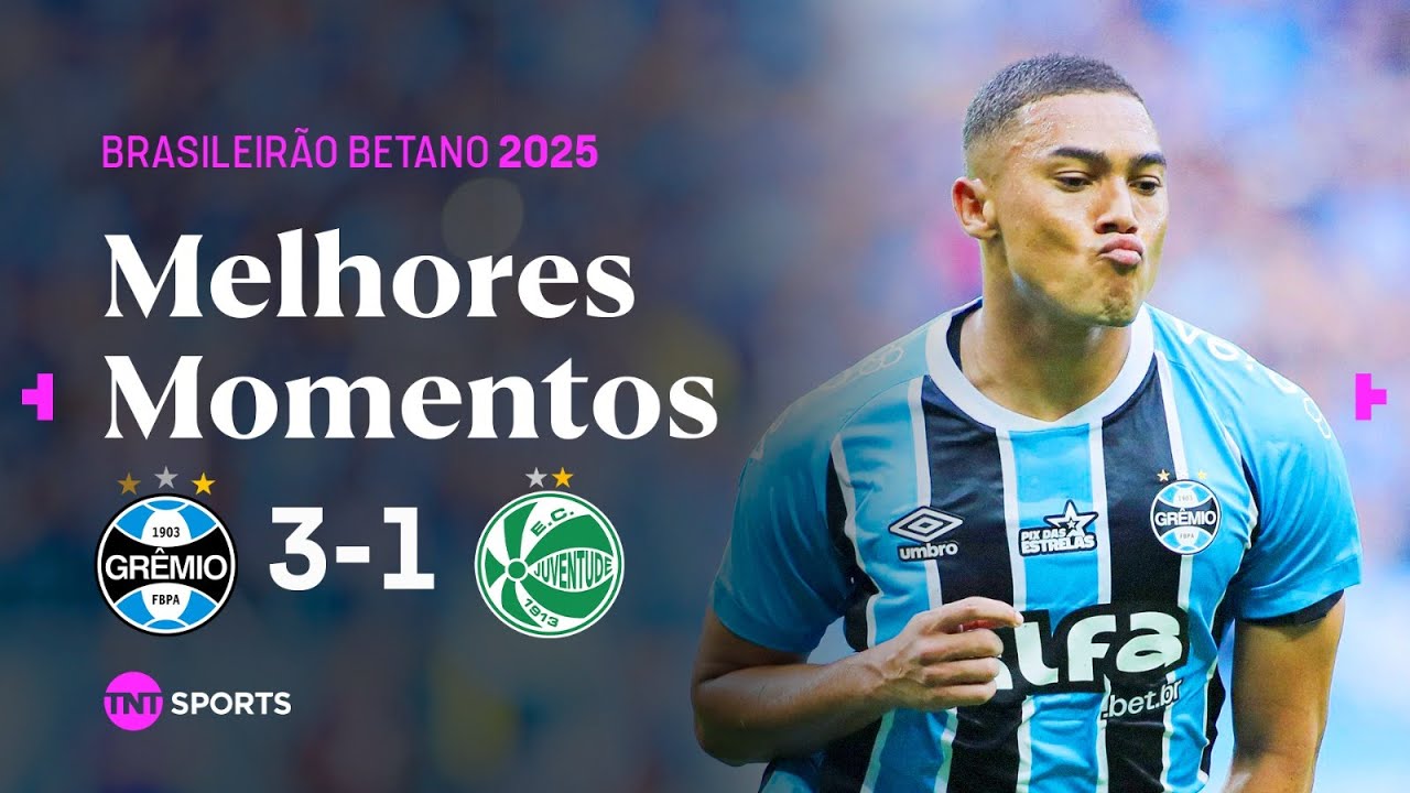 HAT-TRICK DO CARLOS VINÍCIUS! GRÊMIO 3X1 JUVENTUDE - MELHORES MOMENTOS | BRASILEIRÃO BETANO