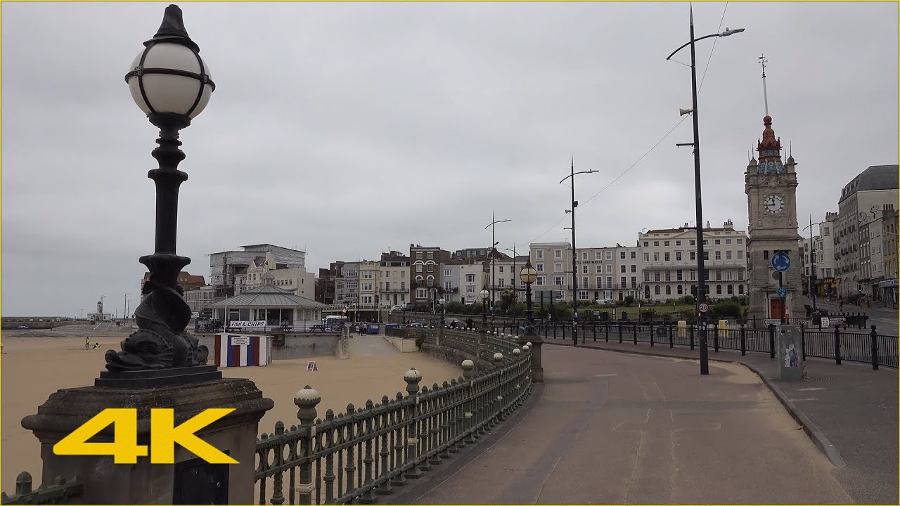 Margate Walk: Town Centre & Beach【4K】
