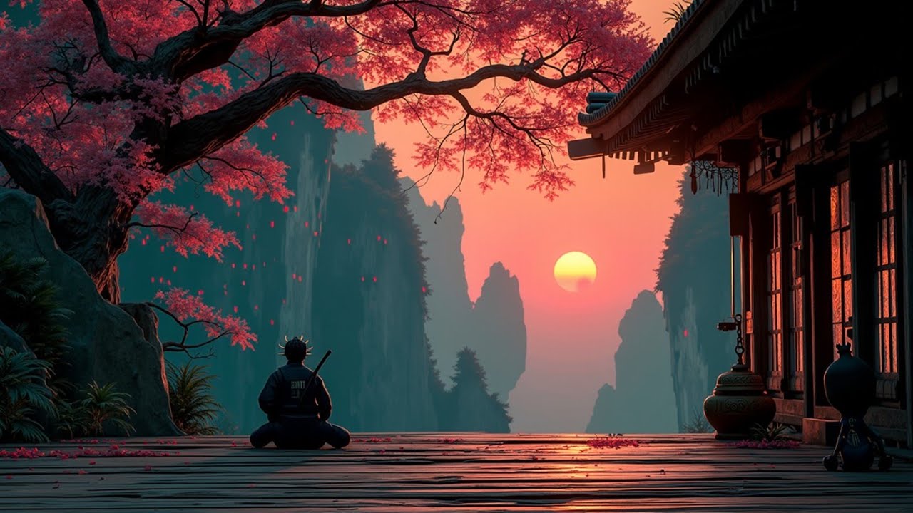 Serene Japanese Ambient Music | Traditional Flute Sounds for Deep Zen Meditation