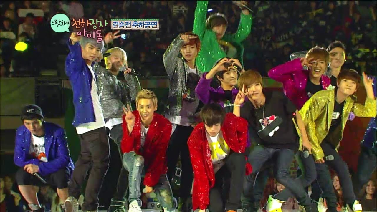 【TVPP】TEEN TOP - Exciting Performance with 100PERCENT, 백퍼센트와 신나는 축하공연! @ Strong Idol