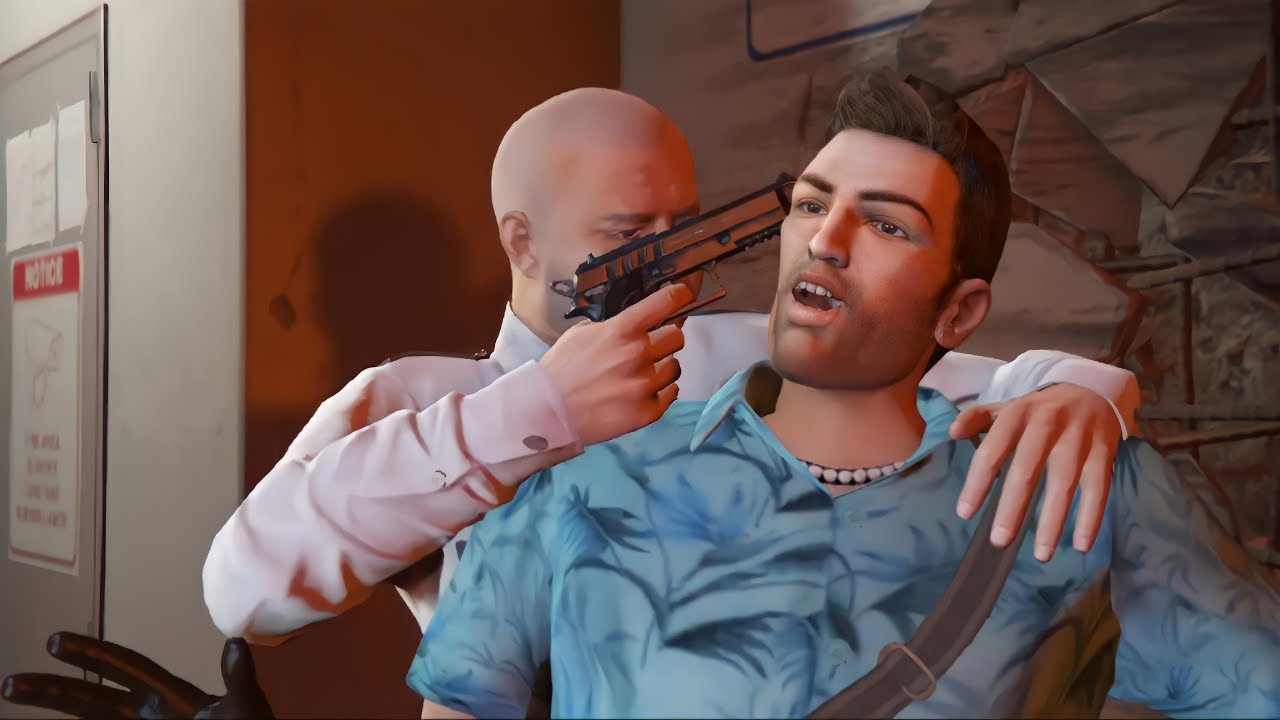 Tommy vercetti claude speed carl Johnson doing a bank hiest on north yankton