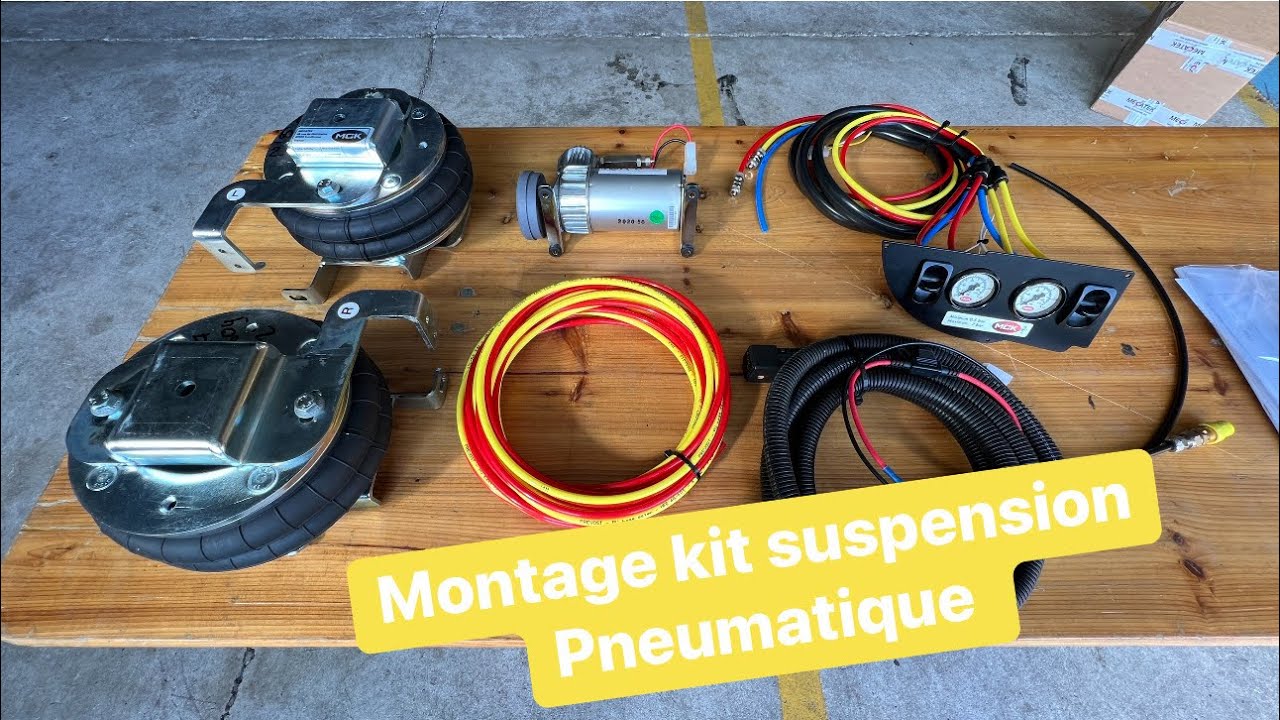 Présentation et montage d’une Suspension Pneumatique avec kit complet pour Camping-car et fourgon.