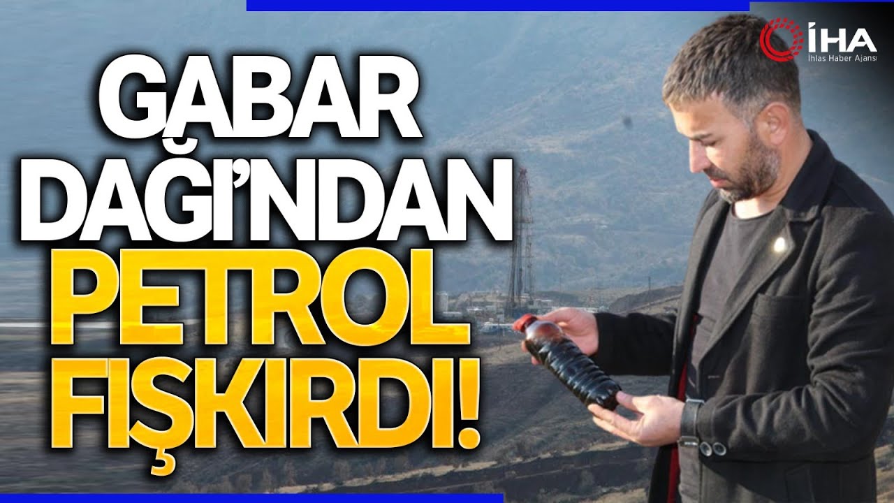 14 Kuyudan 5 Bin Varil Çıkarılıyor! Gabar Dağı'ndan Petrol Fışkırdı
