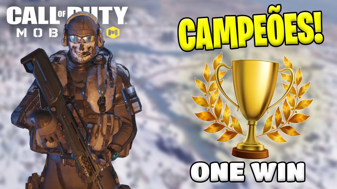 GANHAMOS O CAMPEONATO ONE WIN! (MEU 1º TÍTULO) - CALL OF DUTY MOBILE BATTLE ROYALE