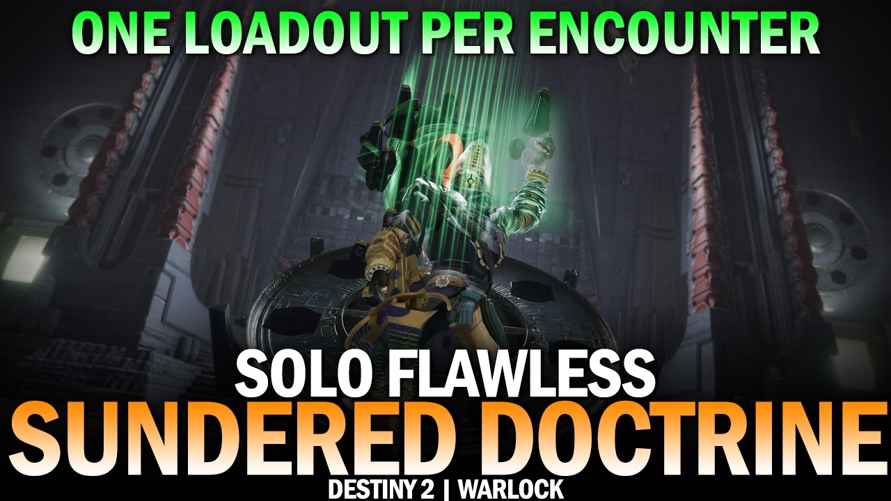 Solo Flawless Sundered Doctrine Dungeon (One Loadout Per Encounter Warlock) [Destiny 2]