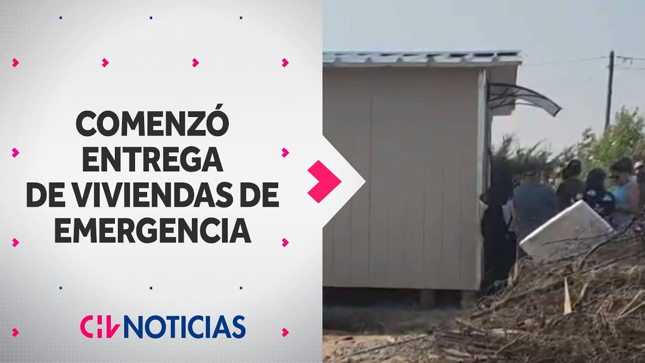 Comenzó entrega de primeras viviendas de emergencia a damnificados tras incendios en San Nicolás