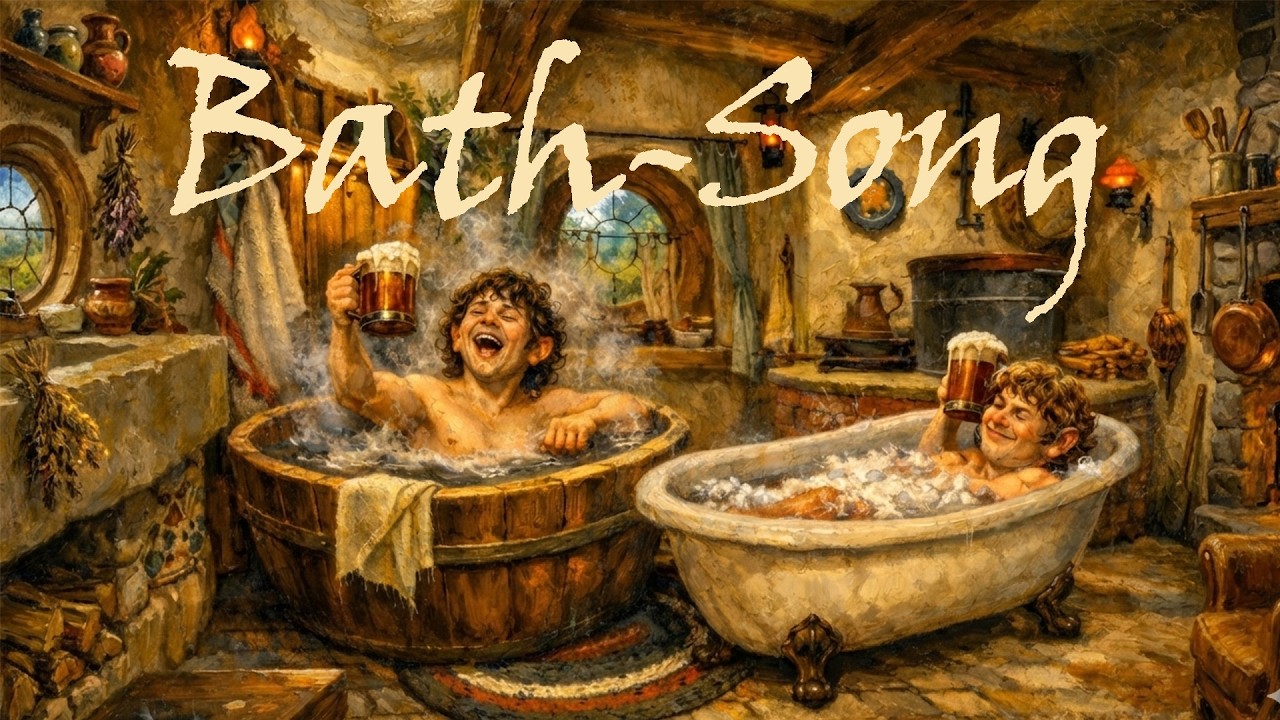 The Hobbit | Bath-Song by J R R Tolkien -  #Bath-Song #Hobbit #music #lotr #LumenPixStudio
