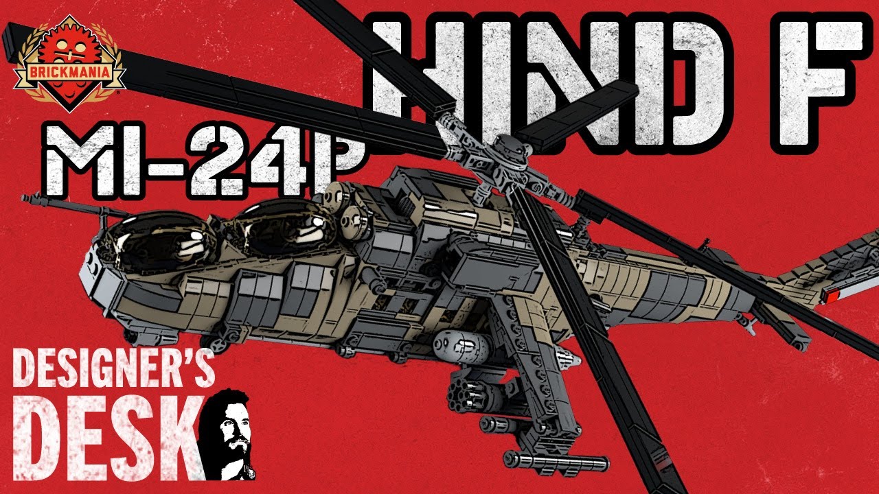 Mi-24P Hind F - Attack Helicopter - Custom Military Lego - At The Designer’s Desk