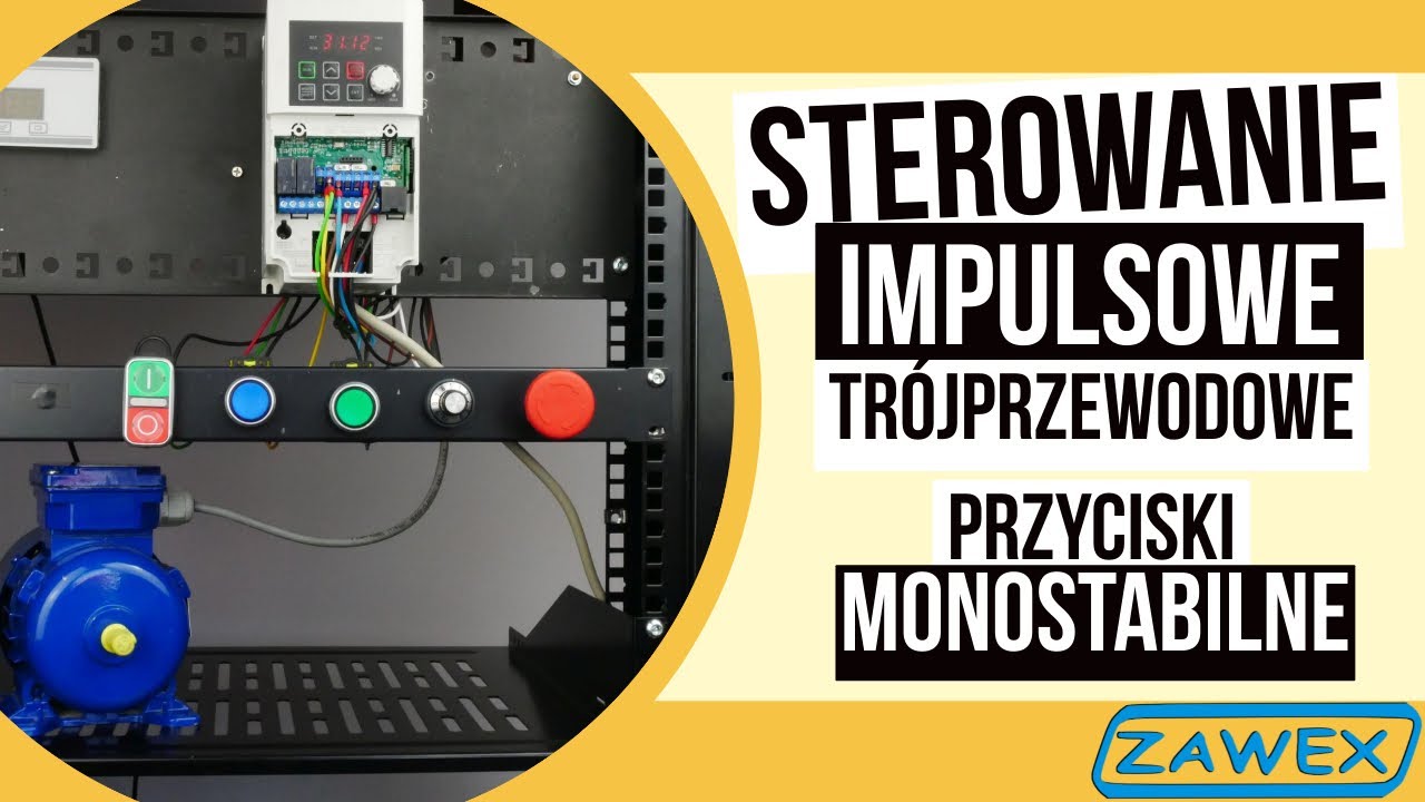 Sterowanie impulsowe w falowniku LG/LS M100 , przyciski monostabilne -sklepfalowniki.pl