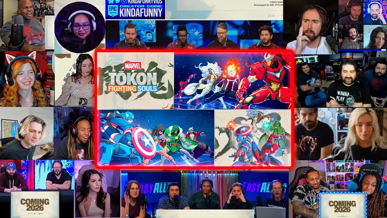MARVEL TOKON: FIGHTING SOULS ANNOUCE TRAILER REACTION MASHUP