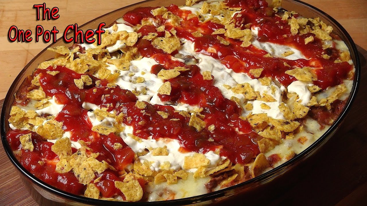 Cheesy Beef Taco Casserole | One Pot Chef